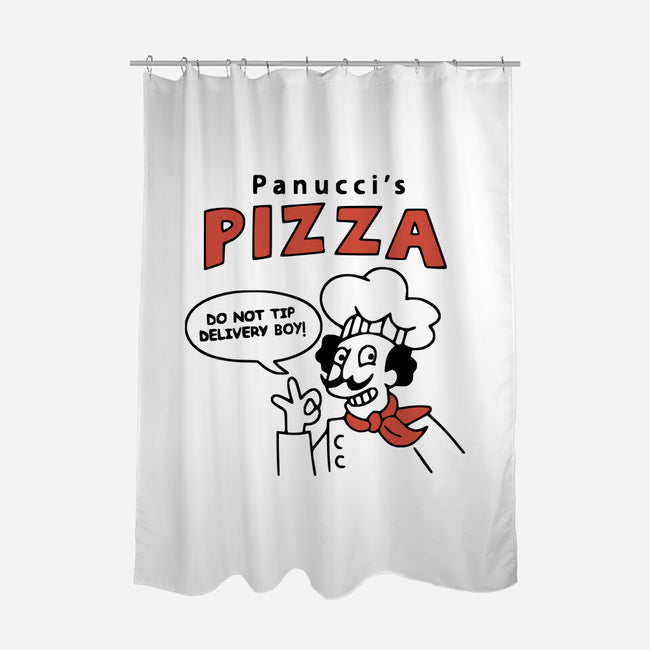 Panucci's Pizza-none polyester shower curtain-BlackJack-AD