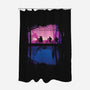 Parallel Worlds-none polyester shower curtain-Donnie