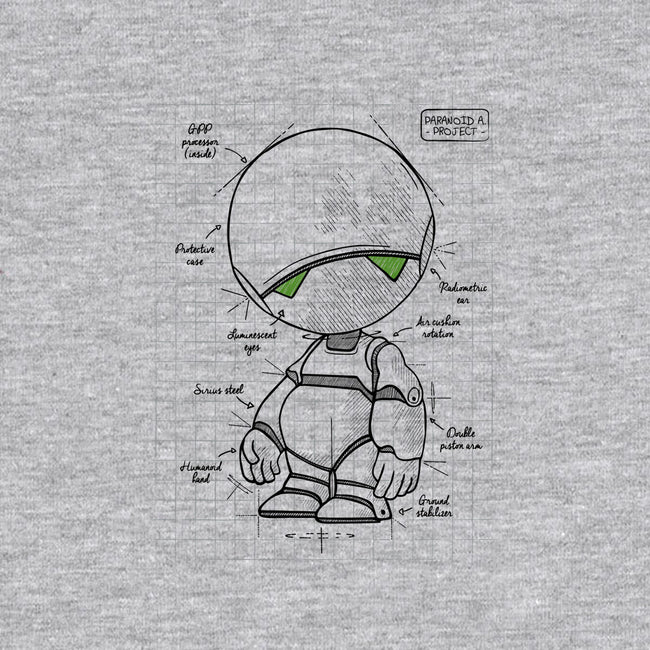 Paranoid Android Project-mens heavyweight tee-ducfrench