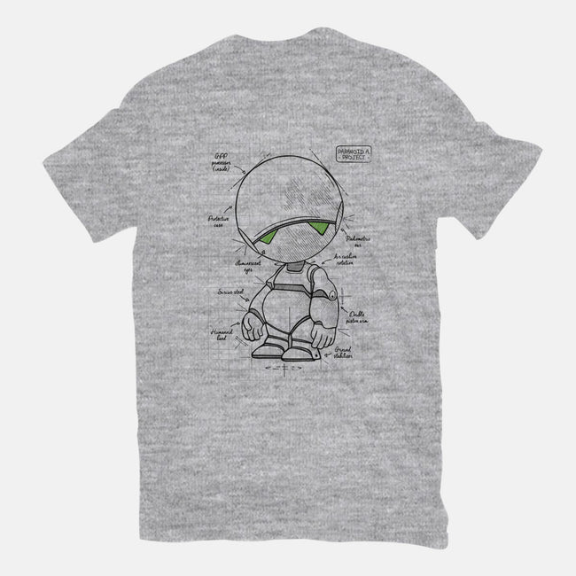 Paranoid Android Project-mens heavyweight tee-ducfrench