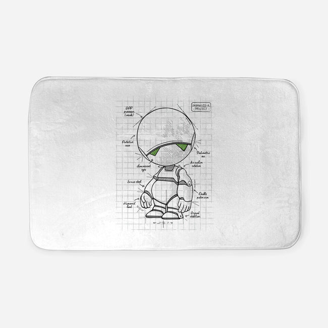 Paranoid Android Project-none memory foam bath mat-ducfrench