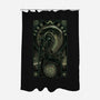 Parasite-none polyester shower curtain-saqman