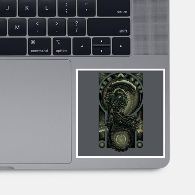 Parasite-none glossy sticker-saqman
