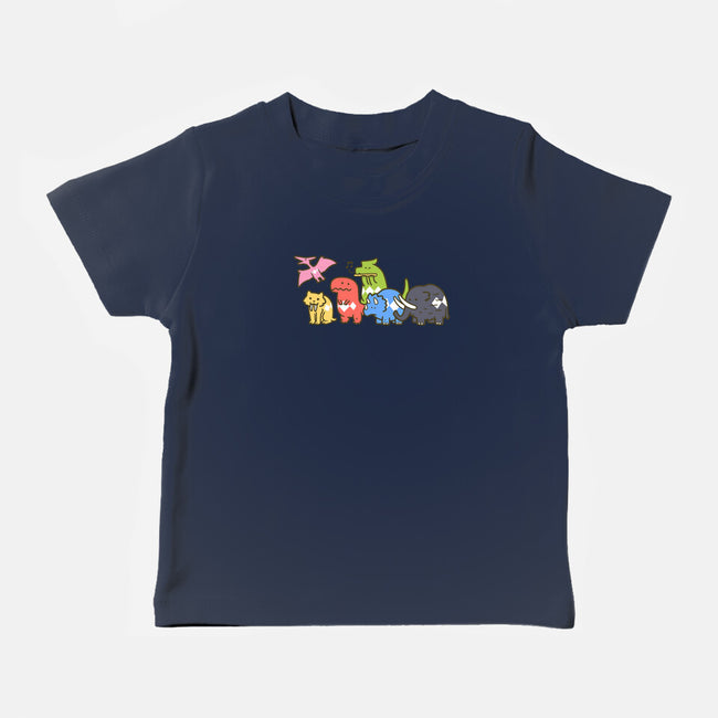 Pet Dinosaurs!-baby basic tee-Oktobear