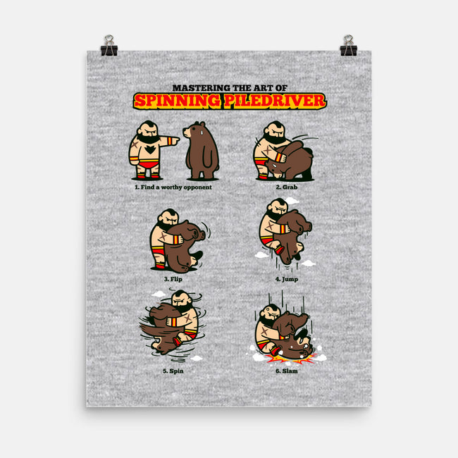 Piledriver Tutorial-none matte poster-Oktobear
