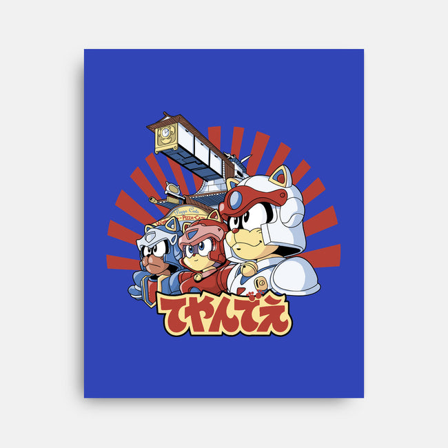 Pizza Is My Middle Name-none stretched canvas-Skullpy