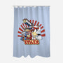 Pizza Is My Middle Name-none polyester shower curtain-Skullpy