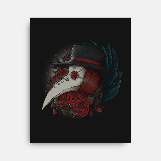 Plague Doctor-none stretched canvas-xMorfina
