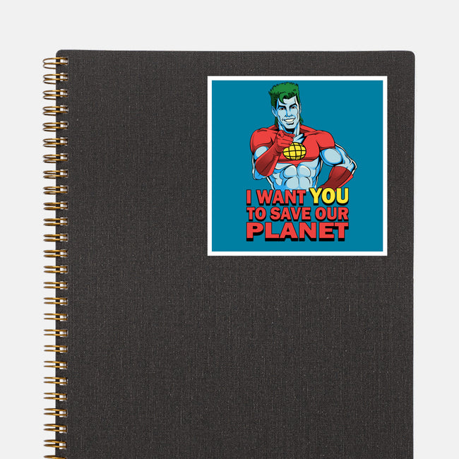 Planeteer Call-none glossy sticker-batang 9tees