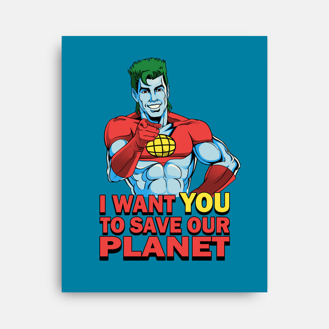 Planeteer Call-none stretched canvas-batang 9tees