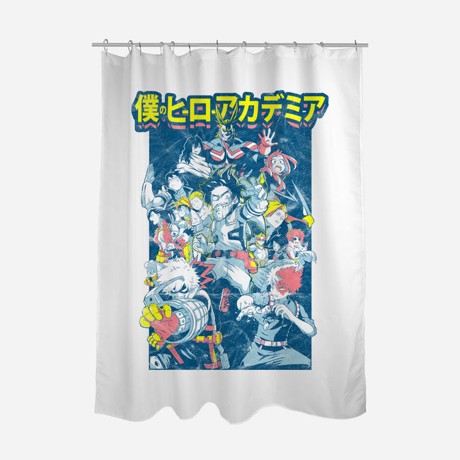 Plus Ultra Manga-none polyester shower curtain-logancarroll