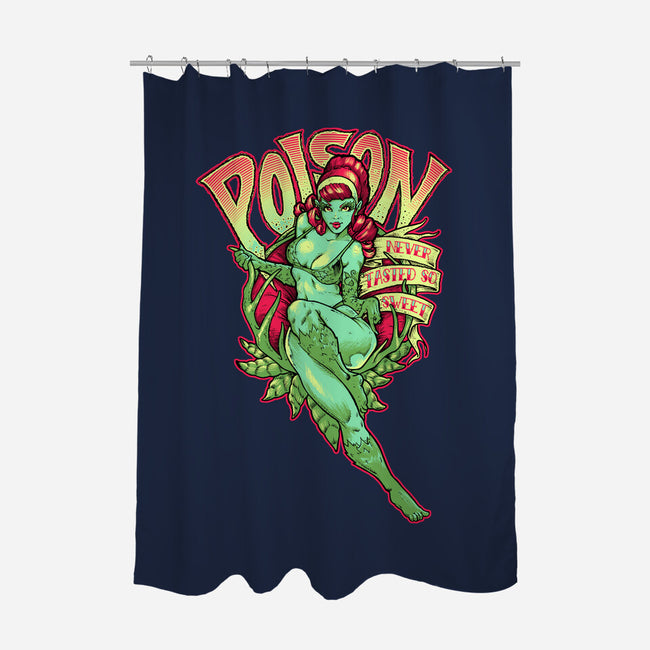 Poison Never Tasted So Sweet-none polyester shower curtain-CupidsArt