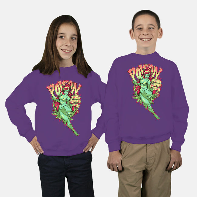 Poison Never Tasted So Sweet-youth crew neck sweatshirt-CupidsArt