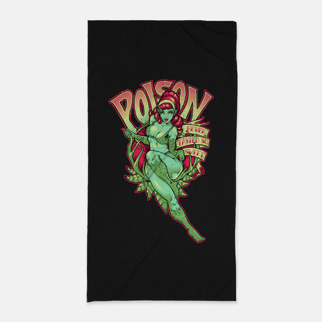 Poison Never Tasted So Sweet-none beach towel-CupidsArt