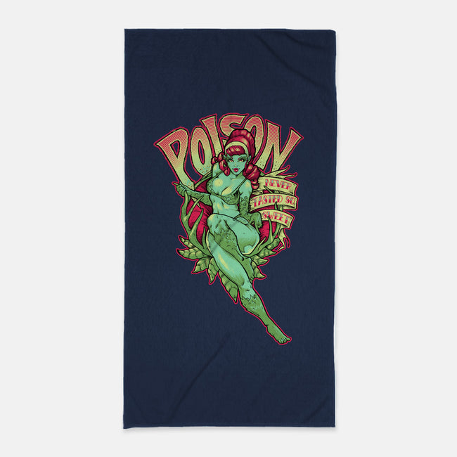 Poison Never Tasted So Sweet-none beach towel-CupidsArt