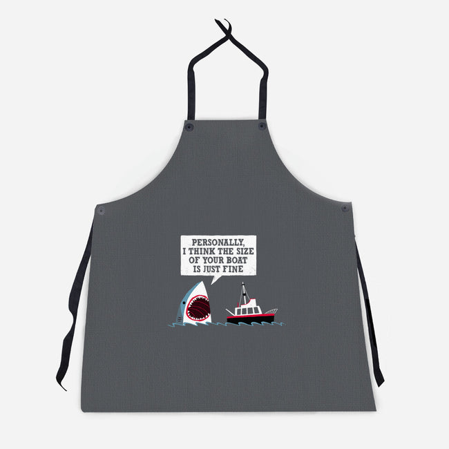 Polite Jaws-unisex kitchen apron-DinoMike