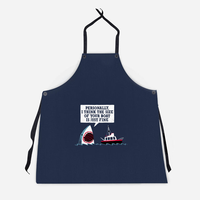 Polite Jaws-unisex kitchen apron-DinoMike