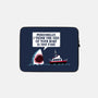 Polite Jaws-none zippered laptop sleeve-DinoMike