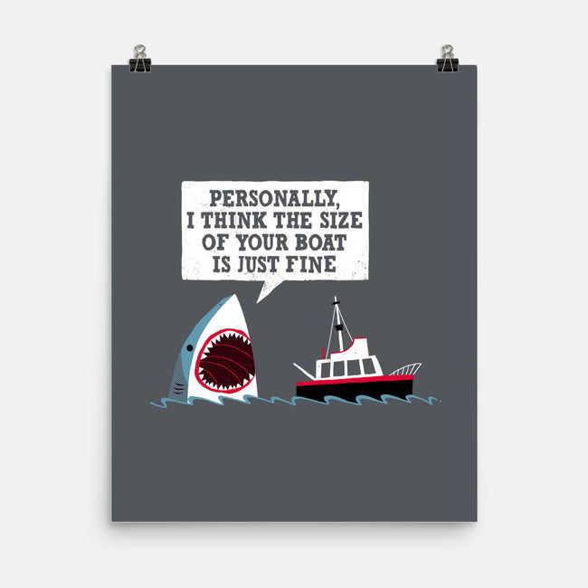 Polite Jaws-none matte poster-DinoMike