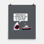 Polite Jaws-none matte poster-DinoMike
