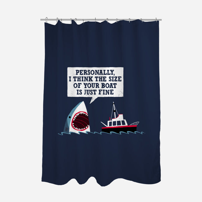 Polite Jaws-none polyester shower curtain-DinoMike