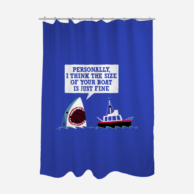 Polite Jaws-none polyester shower curtain-DinoMike