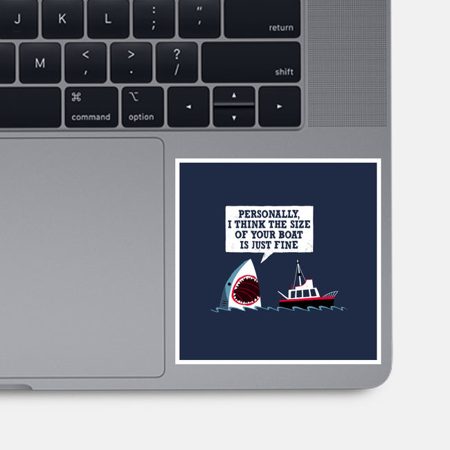 Polite Jaws-none glossy sticker-DinoMike