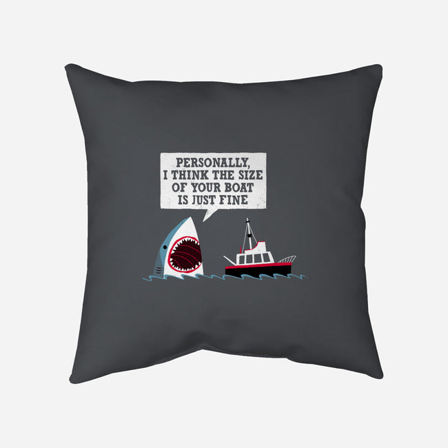 Polite Jaws-none removable cover w insert throw pillow-DinoMike