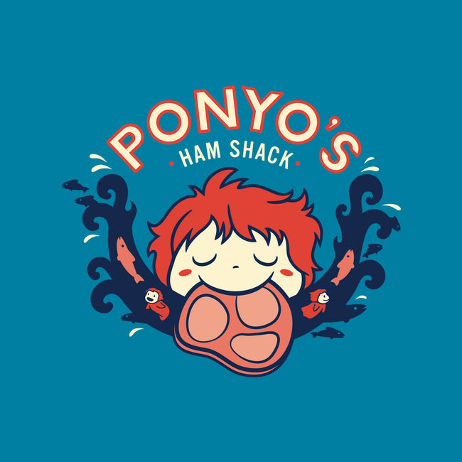 Ponyo's Ham Shack-none fleece blanket-aflagg