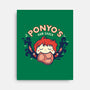 Ponyo's Ham Shack-none stretched canvas-aflagg