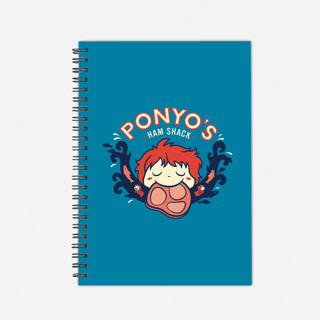 Ponyo's Ham Shack-none dot grid notebook-aflagg
