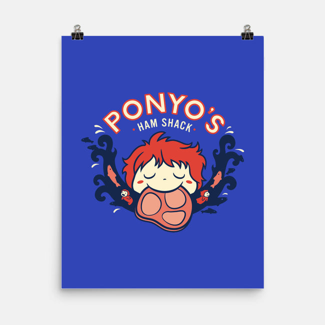 Ponyo's Ham Shack-none matte poster-aflagg