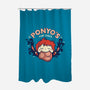 Ponyo's Ham Shack-none polyester shower curtain-aflagg