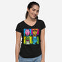 Pop Monster-womens v-neck tee-Andriu