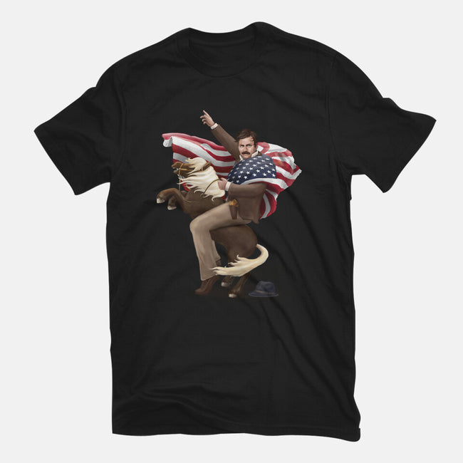 Portrait of Greatness-womens fitted tee-Diana Roberts