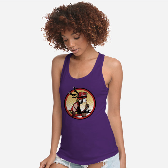 Prank Girl-womens racerback tank-Fishmas