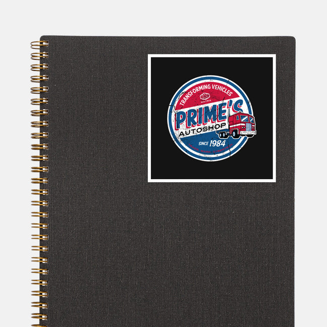 Prime's Autoshop-none glossy sticker-Nemons