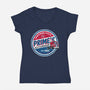Prime's Autoshop-womens v-neck tee-Nemons