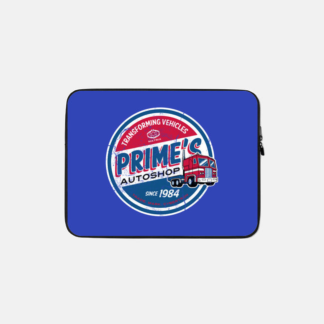 Prime's Autoshop-none zippered laptop sleeve-Nemons