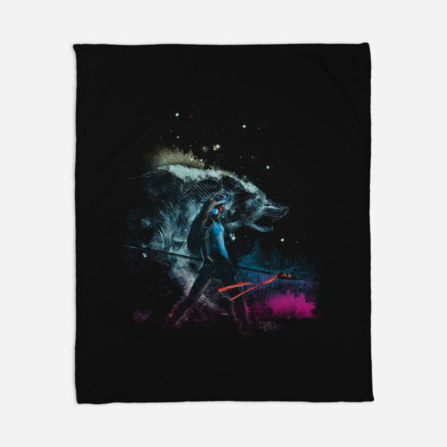 Princess of the Forest-none fleece blanket-kharmazero