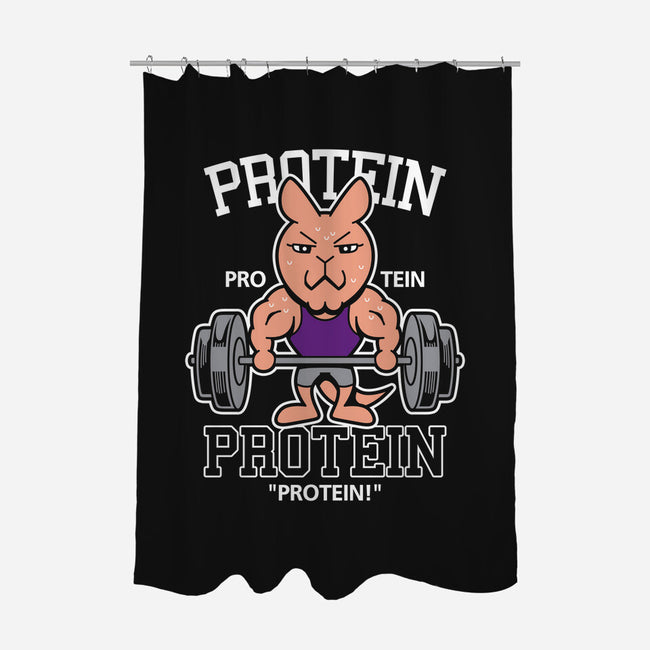 Protein Gym-none polyester shower curtain-Boggs Nicolas