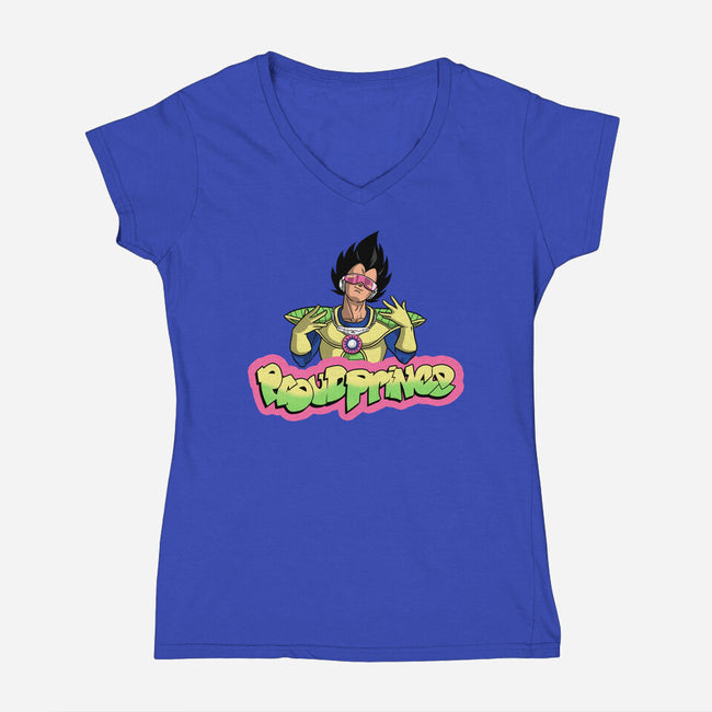 Proud Prince-womens v-neck tee-punksthetic