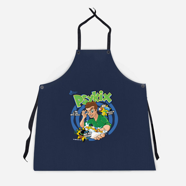 Psykix Cereal-unisex kitchen apron-foureyedesign