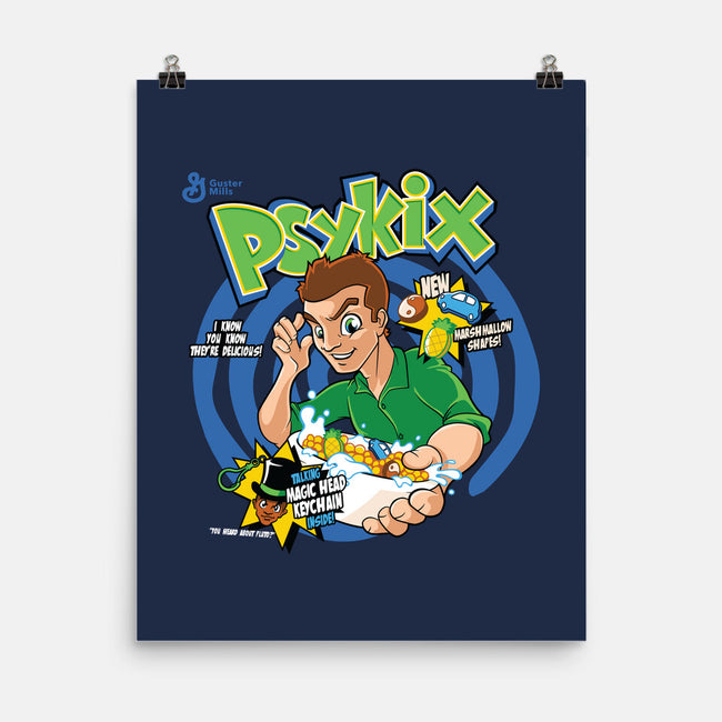 Psykix Cereal-none matte poster-foureyedesign