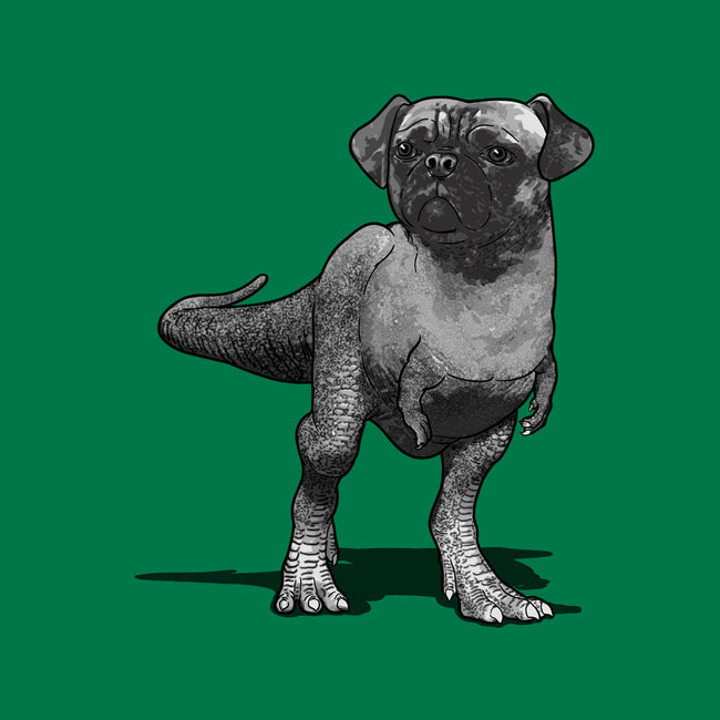 Pugussaurus Rex-none glossy sticker-JCMaziu