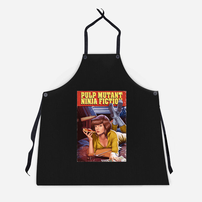 Pulp Mutant Ninja Fiction-unisex kitchen apron-Moutchy