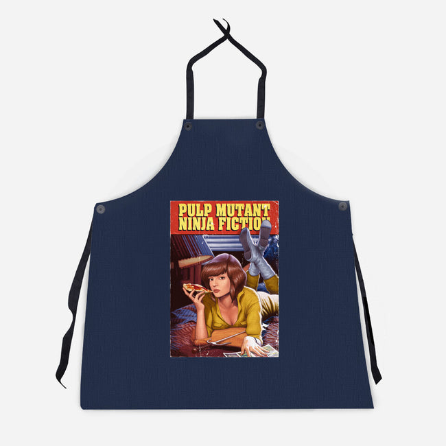 Pulp Mutant Ninja Fiction-unisex kitchen apron-Moutchy