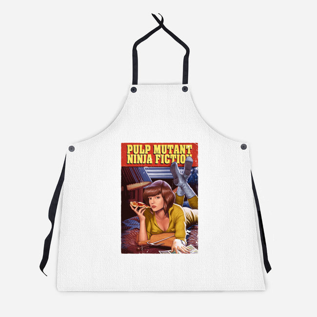 Pulp Mutant Ninja Fiction-unisex kitchen apron-Moutchy