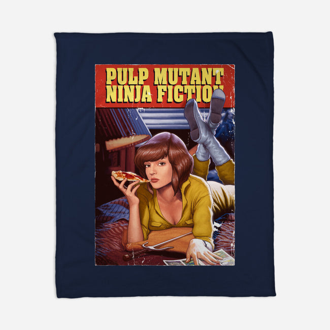 Pulp Mutant Ninja Fiction-none fleece blanket-Moutchy