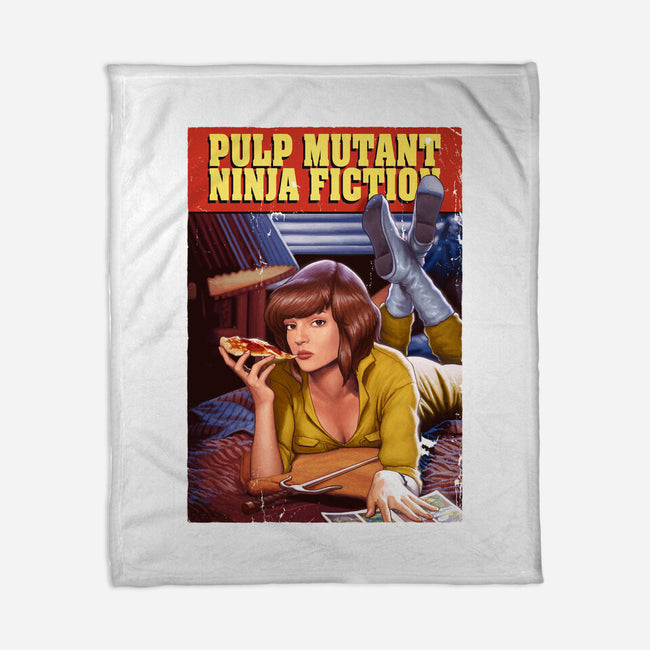 Pulp Mutant Ninja Fiction-none fleece blanket-Moutchy